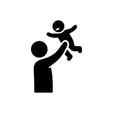 Yeni Babalığın neşesi Beyaz Arkaplanda İzole Edildi