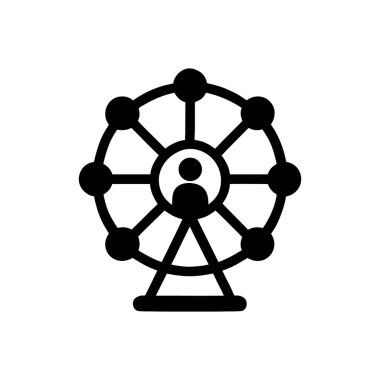 Klasik Dönme Dönme Dönme Dönme Tekerlek Simgesi Beyaz Arkaplanda İzole Edildi