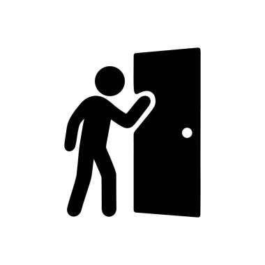 Beyaz Arkaplanda İzole Edilmiş Kalıcı Simge ile Girdi Aranıyor