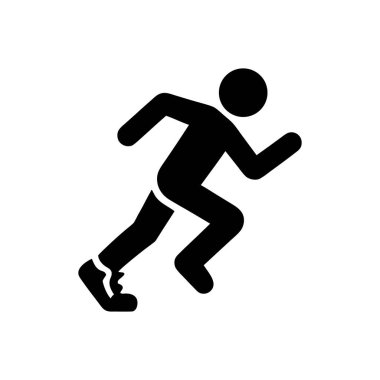 Acımasız İlerleme Hareketi Simgesi Beyaz Arkaplanda İzole Edildi