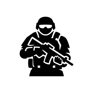 Beyaz Arkaplanda Özel Kuvvetler Taktik Simgesi İzole Edildi