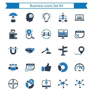 İş Icons set - 04