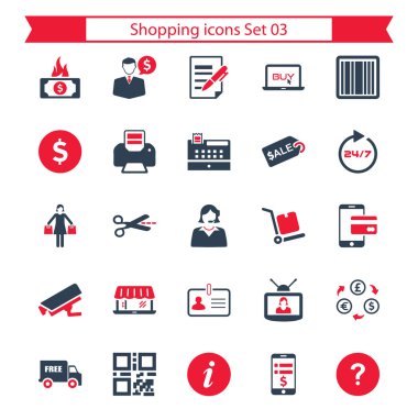 Alışveriş Icons set - 03