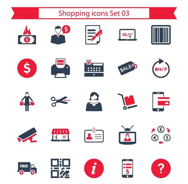 Alışveriş Icons set - 03 — Stok Vektör
