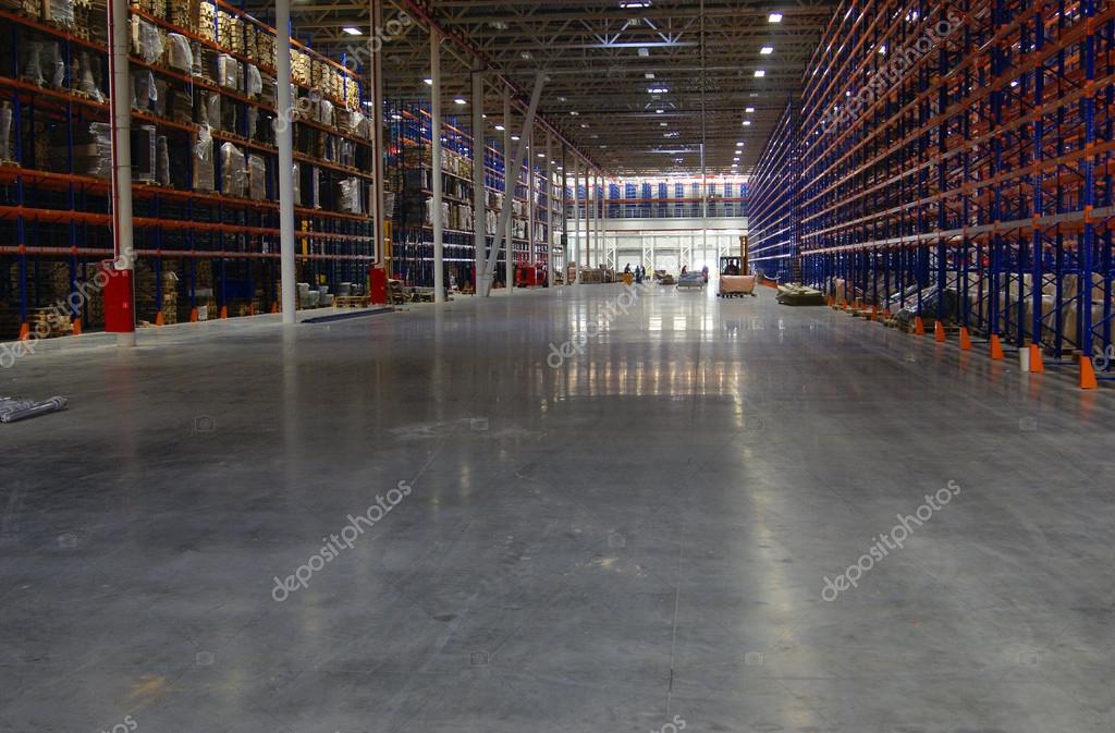 Warehouse With Polishing Polished Concrete Floor Special Epoxy