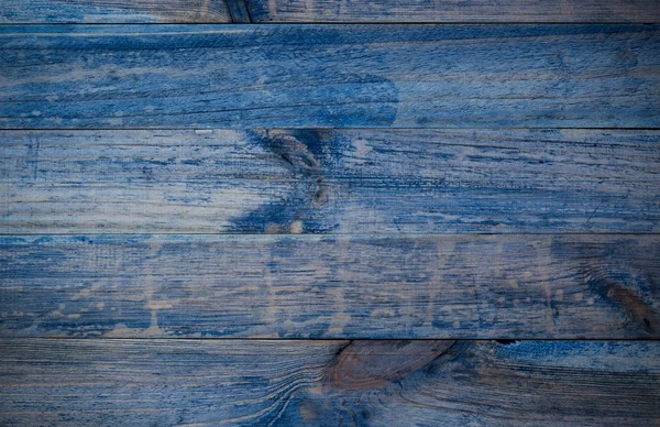 Texture des planches de bois grungy bleu — Photo