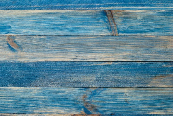 Blauwe houten planken — Stockfoto