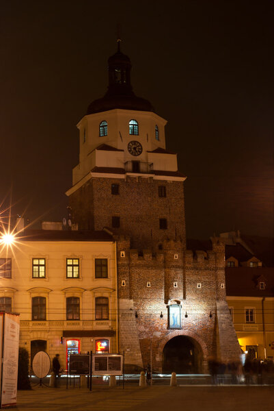 Lublin at night