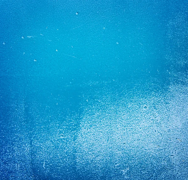 Vecchio grungy muro dipinto di blu — Foto Stock