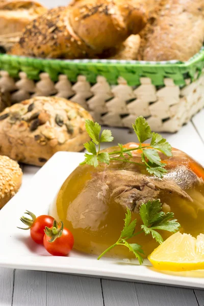 Carne de porco em aspic — Fotografia de Stock