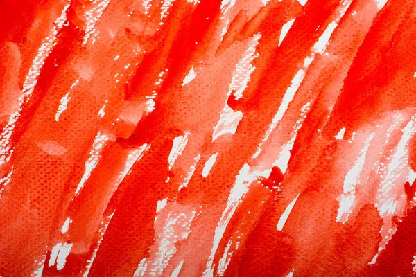 Acuarela roja pintura abstracta — Foto de Stock