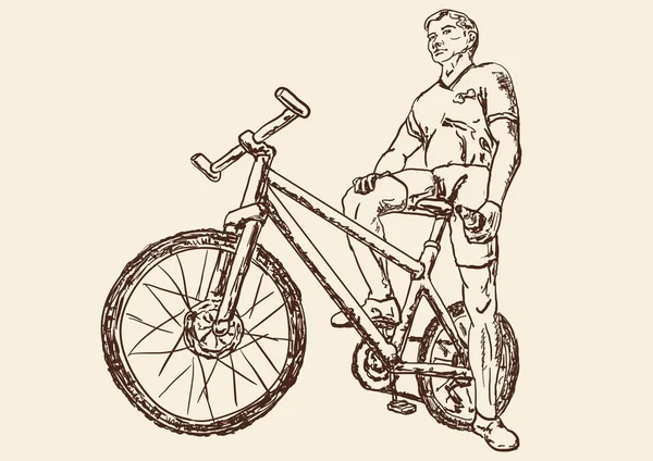 Ciclista — Archivo Imágenes Vectoriales