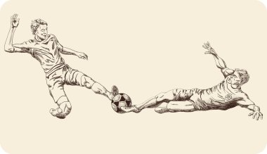 Bir top ile iki soccers