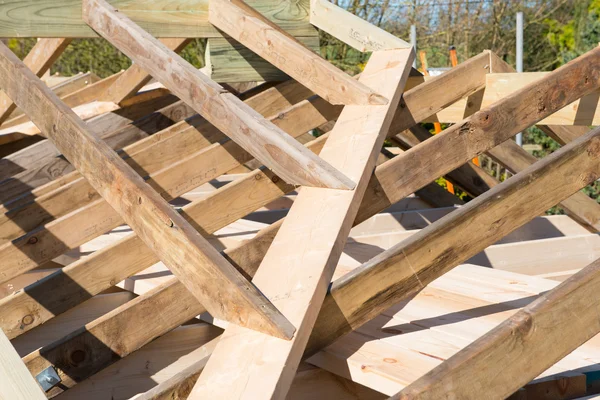 Byggnationen på ett hus. — Stockfoto