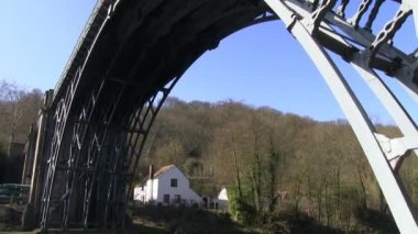 Demir köprü nehir Severn, Ironbridge, Shropshire, İngiltere