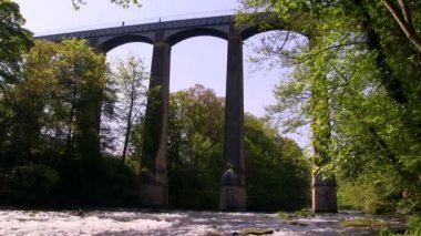 Pontcysyllte su kemeri üzerinde River Dee, Galler