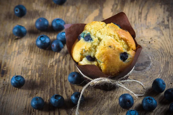 Delizioso muffin ai mirtilli — Foto Stock