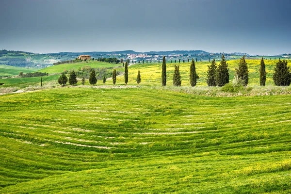 Toscana dia preguiçoso na paisagem . — Fotografia de Stock