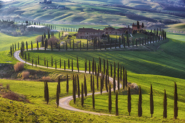 Magical journey fields of Tuscany