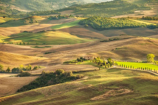 Rural landscape view of the most beautiful places on earth Val d — Stock Photo, Image