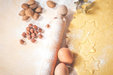 Noel pişirme için hamur