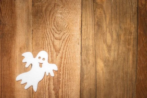 Fundo de Halloween em uma mesa de madeira — Fotografia de Stock