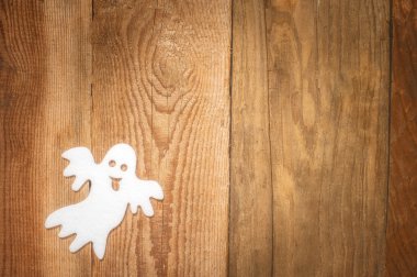 Cadılar Bayramı zemin ahşap bir masa üzerine