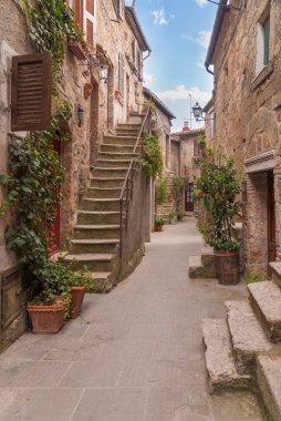 Nooks and crannies in the Tuscan town, Italy clipart