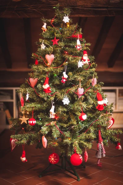 Christmas tree and Christmas decorations — Stock Photo, Image