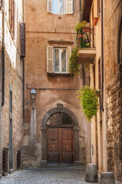 Tuscan köyün küçük sokak