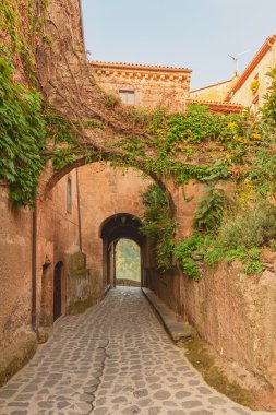 Tuscan köyün küçük sokak