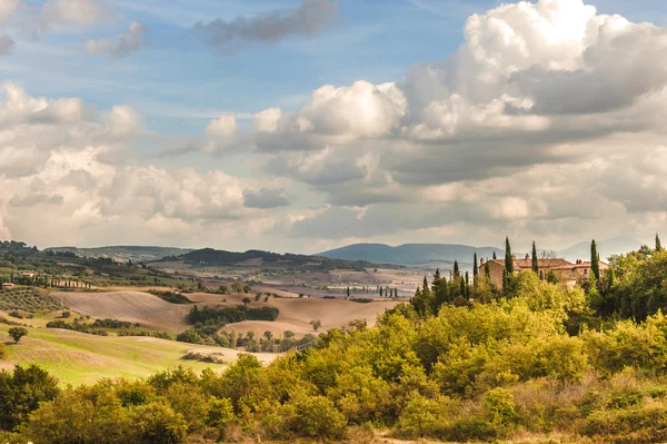Malebná krajina Toskánska, Itálie — Stock fotografie