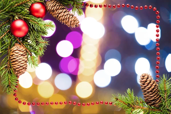 Christmas bokeh in abstract color background — Stock Photo, Image