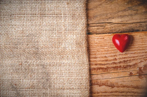 Фон с сердцем в винтажном стиле на День Святого Валентина — стоковое фото