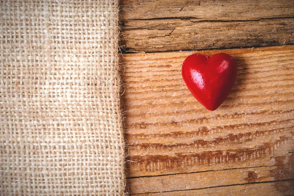 Hintergrund mit Herz im Vintage-Stil am Valentinstag — Stockfoto