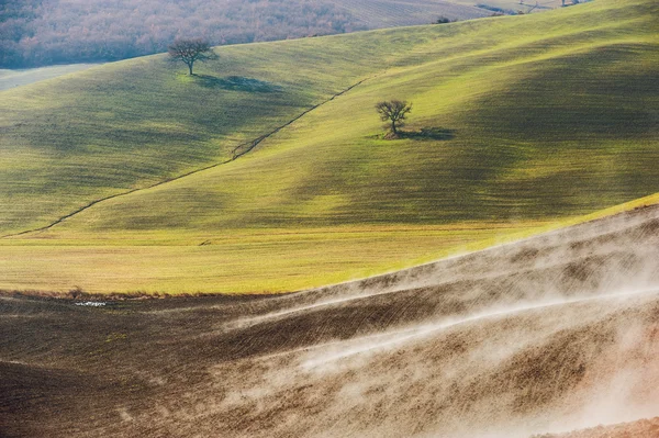 Global warming in the landscape of Tuscany, Italy — Stock Photo, Image