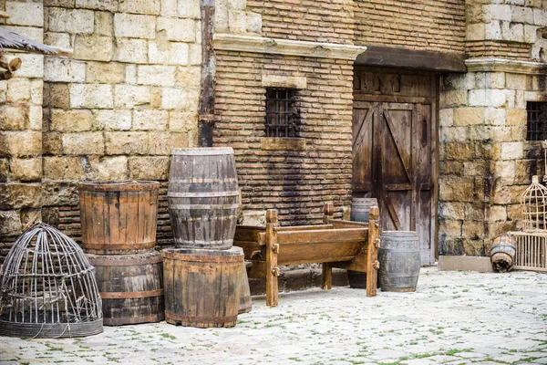 Ciudad medieval de madera — Foto de Stock