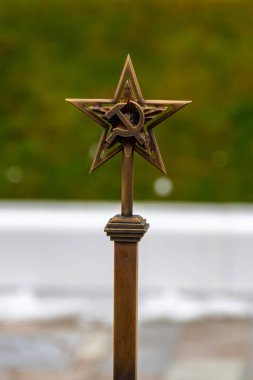 Moskova 'daki Kuzey Nehri İstasyonu' nun mimarisi ve çevresi. İlkbahar 2021.