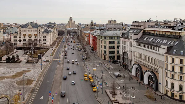 Vista Loja Infantil Central Lubyanka Para Centro Histórico Moscou Paisagem — Fotografia de Stock