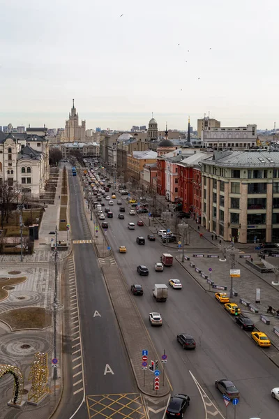 Uitzicht Vanaf Centrale Kinderwinkel Lubyanka Naar Het Historische Centrum Van — Stockfoto