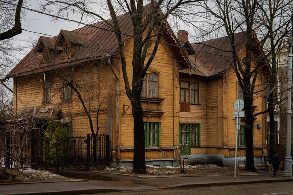 Casa Williams Distrito Timiryazevsky Moscú Academia Agrícola Moscú 2021 Calle —  Fotos de Stock