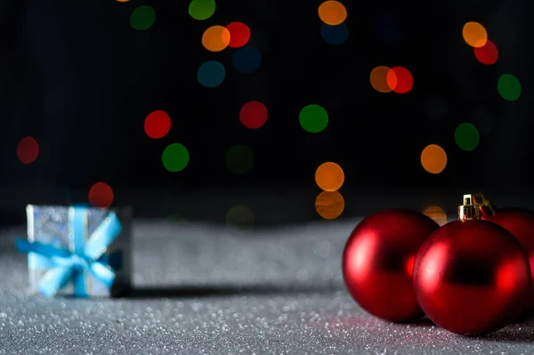 Kerstcompositie Een Donkere Achtergrond9 — Stockfoto