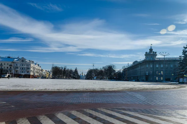 Rött Torg Staden Tjernihiv4 — Stockfoto