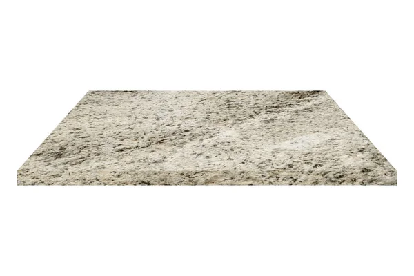 Kırpma yolu ile beyaz zemin üzerinde doğal kaya raf izole