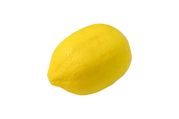 Sarı limon kırpma yolu ile beyaz arkaplanda izole.