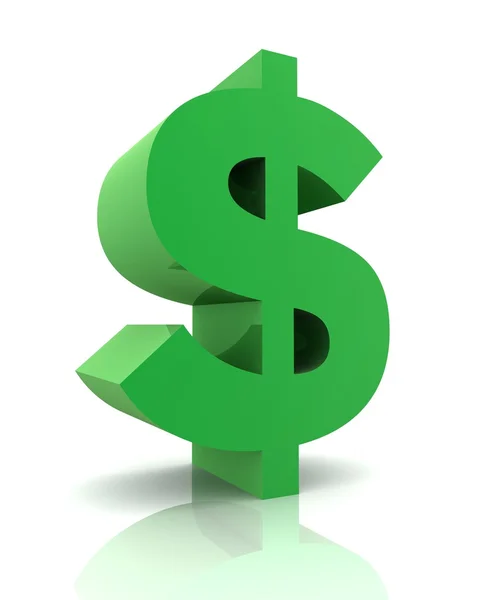 Dollar sign isolated — Stock Photo, Image