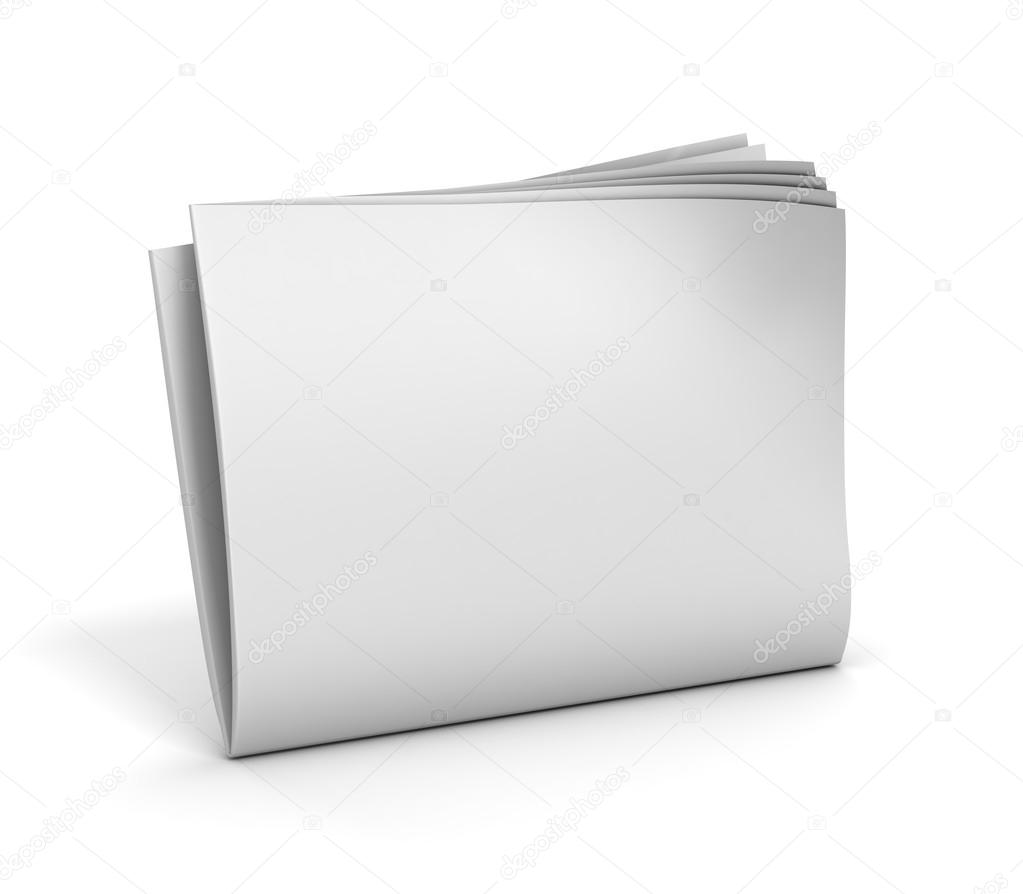 Blank Newspaper Isolated Stock Photo By C Mstanley