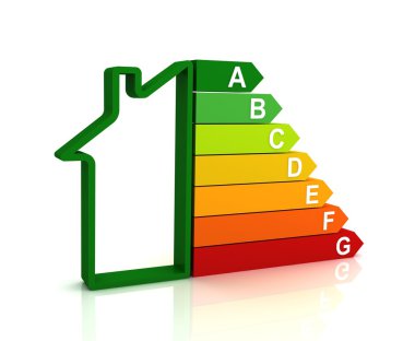 enerji verimliliği grafik konsept illüstrasyon bar