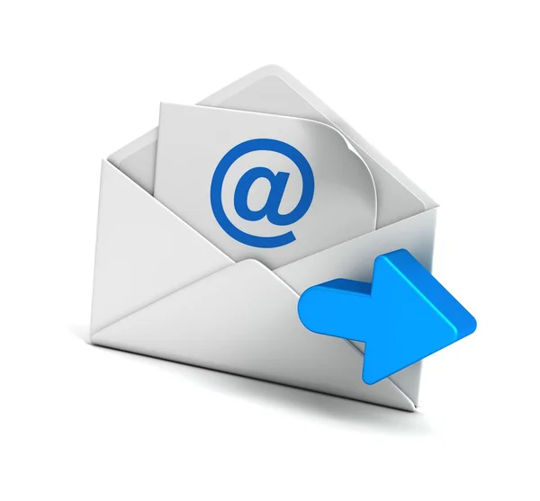 E mail and envelope concept illustration — Stock Photo, Image