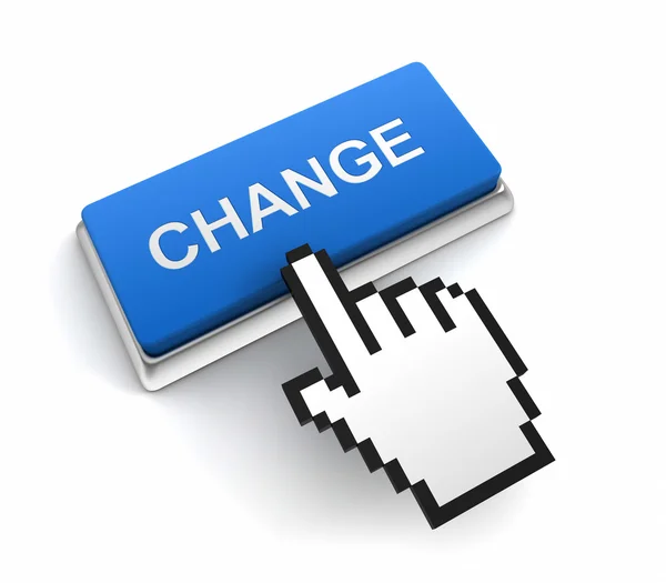 Change push button concept illustration — Stock Photo, Image